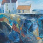 Fishing nets, Pittenweem. Oil on canvas.