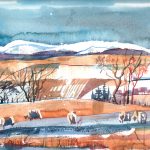 Winter landscape, NE Fife. Limited edition print.