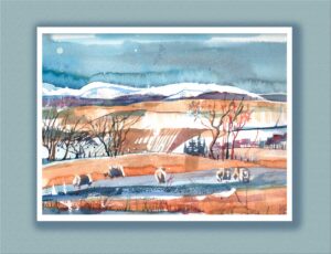 'Drumcarrow, Winter,' Scottish fine art print