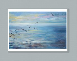 Oystercatchers, Morecambe Bay. Limited edition print.