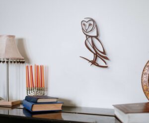 Barn Owl Rusted Steel Wall Art