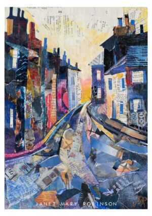 'Twilight, Lancaster' - original mixed media painting