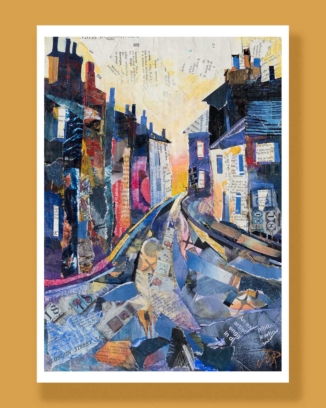 Fine art print of a street at dusk - 'Twilight'