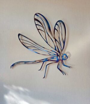 'Damselfly' Tempered Steel Wall Art
