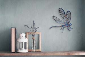 'Damselfly' Tempered Steel Wall Art