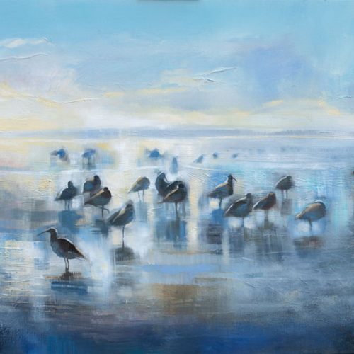Whaups, Morecambe Bay. Oil on canvas, 61 x 46 cm