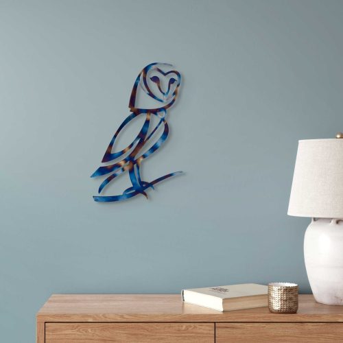 Tempered Steel Barn Owl